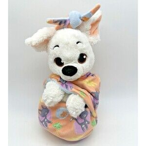 Disney Parks Babies Bolt with Blanket Pouch Plush Stuffed Animal Toy Puppy Dog